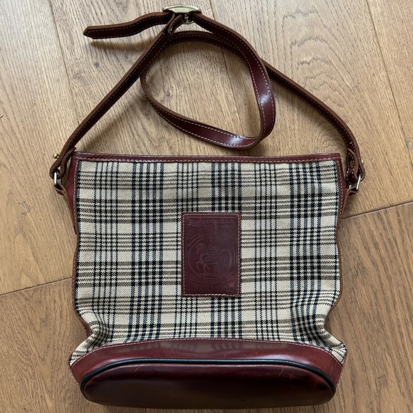 5/a Baker Elizabeth Bag - EUC - Brown Leather & Plaid - Picture 2 of 14